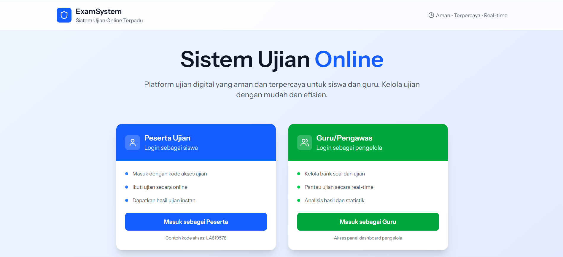 Aplikasi Ujian Web
